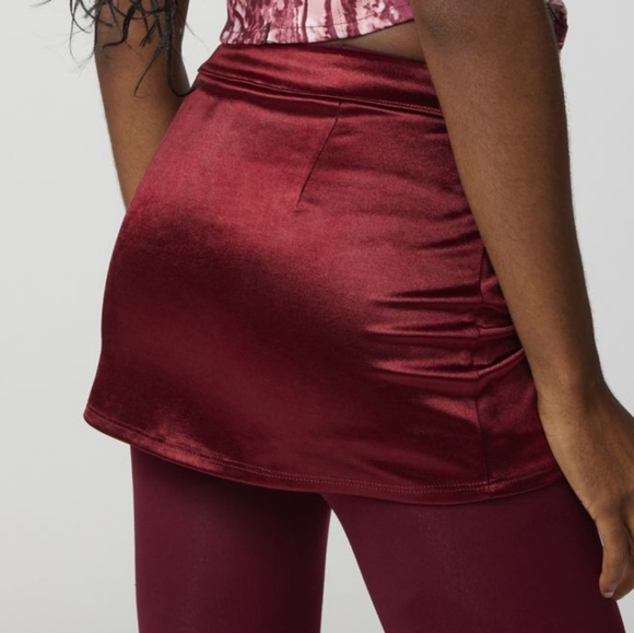 Satin Micro Mini Skort with Stretch - Picture 7 of 13